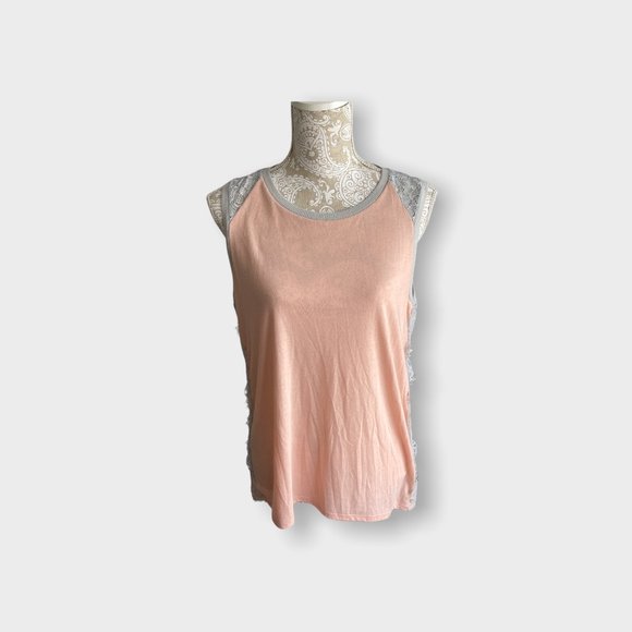 a.n.a. women's two tone top size large. - Picture 4 of 8